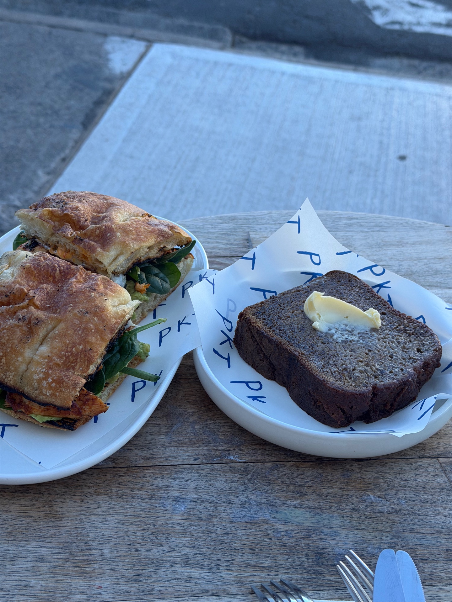 Grilled chicken sandwich at Pocket in Bondi, Sydney.